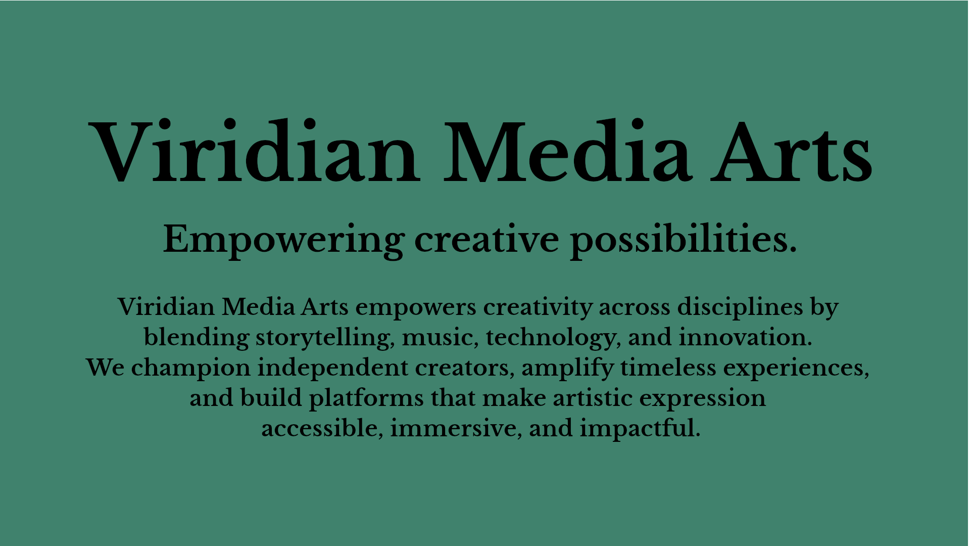 Viridian Media Arts